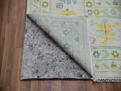 Ivory 12'2" x 17'10" Oushak And Peshawar Hand knotted Wool Rug - Sku: O079907