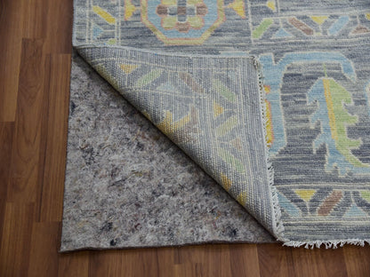 Grey 12'2" x 18'0" Oushak And Peshawar Hand knotted Wool Rug - Sku: O079910