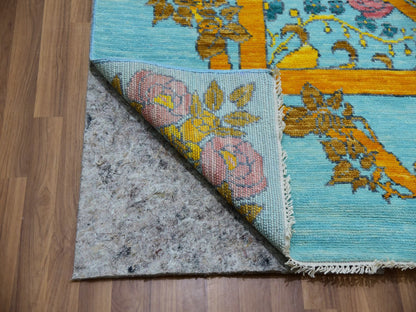 Traditional hand-knotted wool rug in Blue, 12'2" x 14'9", SKU O079911