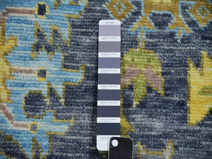 Grey 11'10" x 14'9" Traditional Hand knotted Wool Rug - Sku: O079912