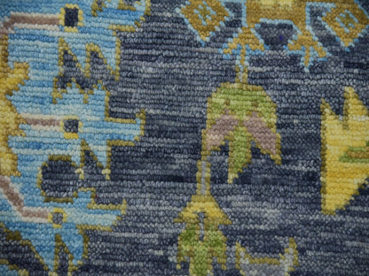 Grey 11'10" x 14'9" Traditional Hand knotted Wool Rug - Sku: O079912