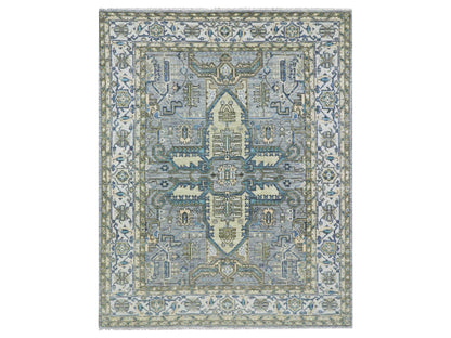 Heriz Traditional hand-knotted wool rug in Gray, 8'0" x 10'1", SKU O079917