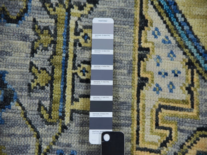 Grey 8'0" x 10'1" Traditional Hand knotted Wool Rug - Sku: O079917