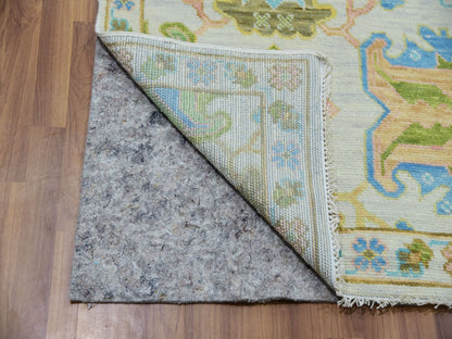 Ivory 8'1" x 10'4" Oushak And Peshawar Hand knotted Wool Rug - Sku: O079919