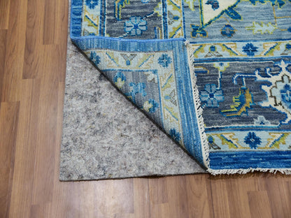 Heriz Traditional hand-knotted wool rug in Blue, 9'2" x 12'0", SKU O079928