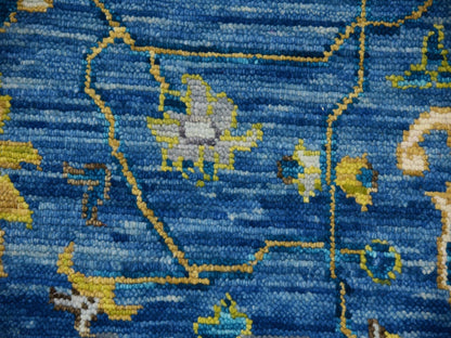 Heriz Traditional hand-knotted wool rug in Blue, 9'2" x 12'0", SKU O079928