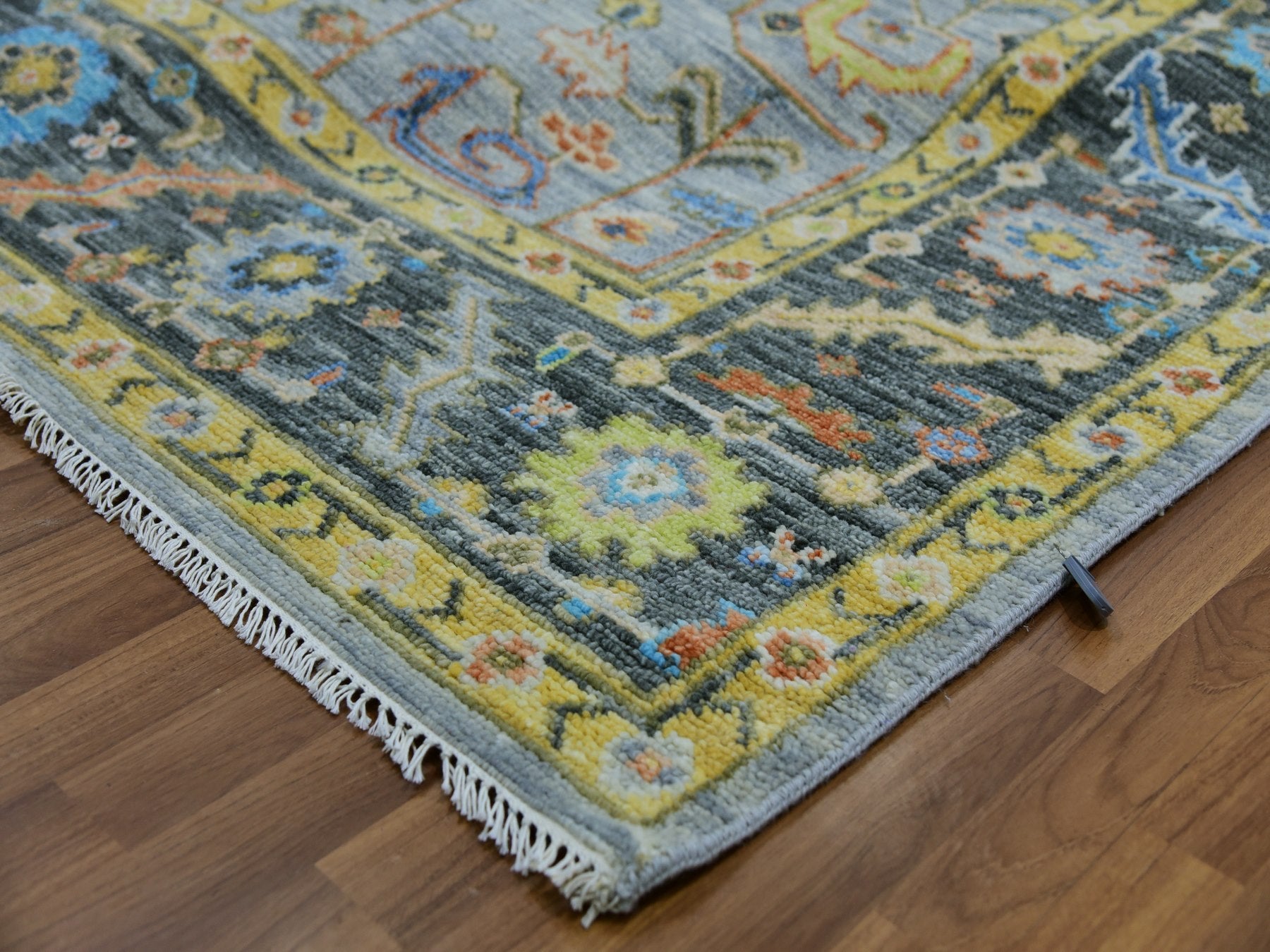 Heriz Traditional hand-knotted wool rug in Blue, 9'3" x 12'5", SKU O079933