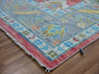 Pink 10'1" x 14'0" Oushak / Peshawar Hand knotted Wool Rug - Sku: O079939