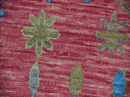 Pink 10'1" x 14'0" Oushak / Peshawar Hand knotted Wool Rug - Sku: O079939