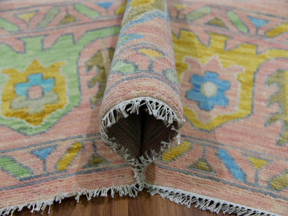 Pink 10'1" x 13'9" Oushak And Peshawar Hand knotted Wool Rug - Sku: O079941