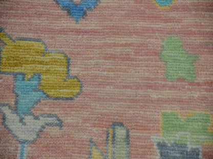 Pink 10'1" x 13'9" Oushak And Peshawar Hand knotted Wool Rug - Sku: O079941