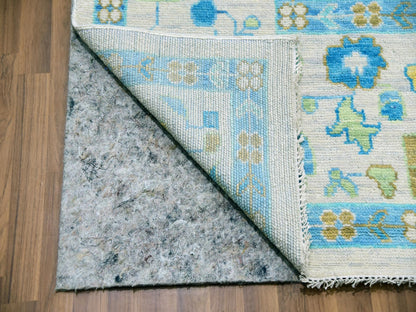 Ivory 10'2" x 14'0" Oushak And Peshawar Hand knotted Wool Rug - Sku: O079947
