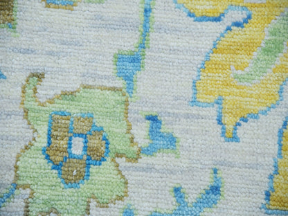 Ivory 10'2" x 14'0" Oushak And Peshawar Hand knotted Wool Rug - Sku: O079947
