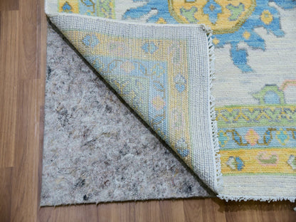 Ivory 10'1" x 14'0" Oushak And Peshawar Hand knotted Wool Rug - Sku: O079949