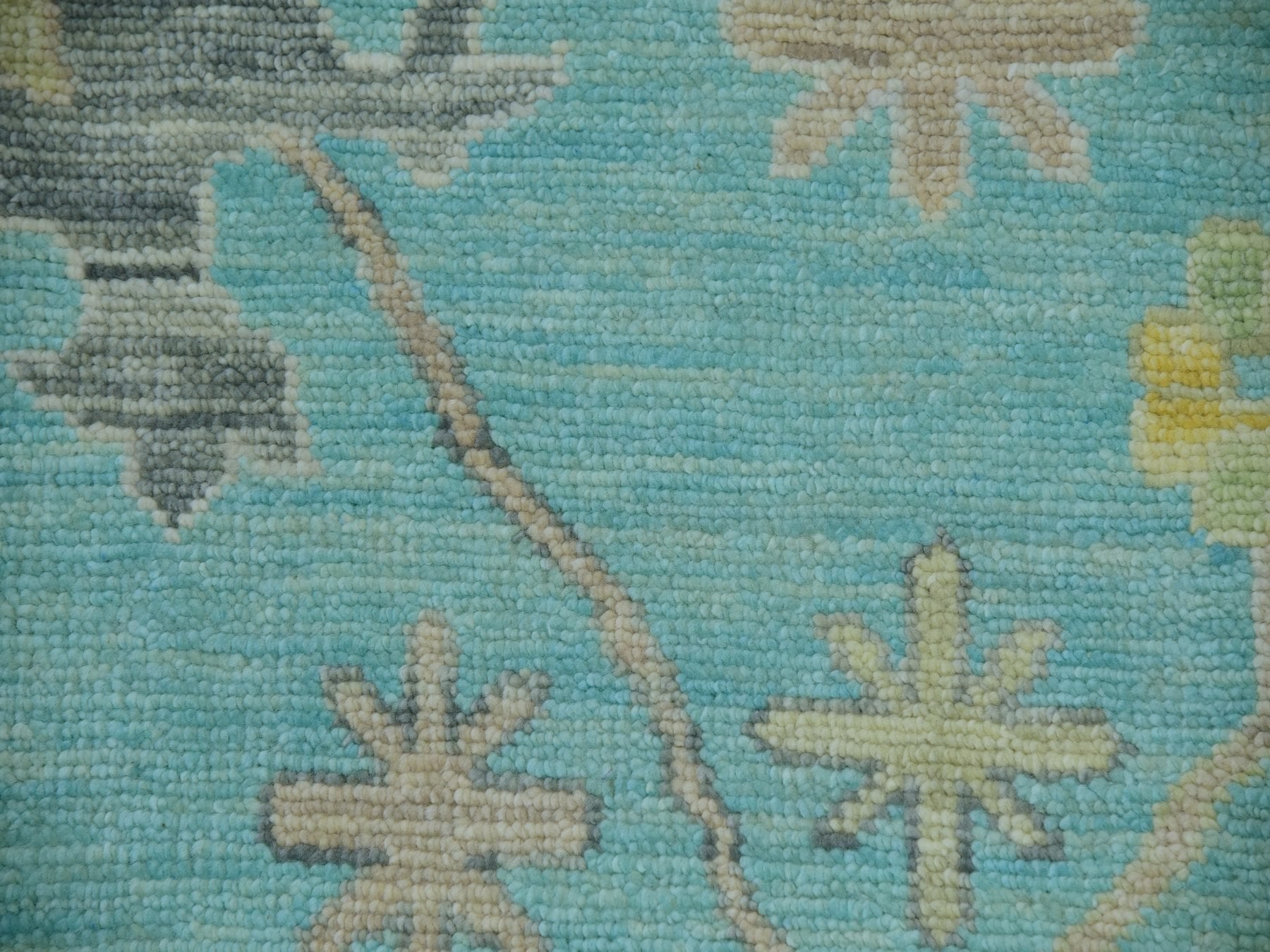 Oushak hand-knotted wool rug in Blue, 10'1" x 13'10", SKU O079953