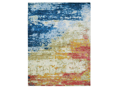 Ivory 10'3" x 13'9" Modern and Contemporary Hand knotted Wool Rug - Sku: O079959