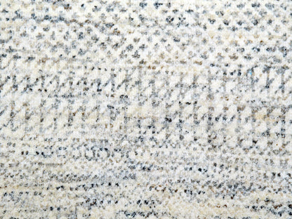 Ivory 13'9" x 13'9" Modern and Contemporary Hand knotted Wool Rug - Sku: O079972