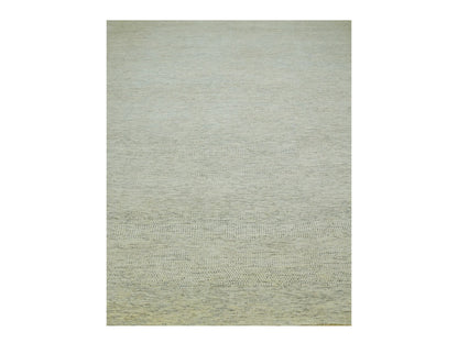 Ivory 11'11" x 14'11" Modern and Contemporary Hand knotted Wool Rug - Sku: O079973