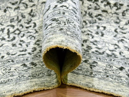 Ivory 14'1" x 17'9" Mamluk Hand knotted Wool Rug - Sku: O079982