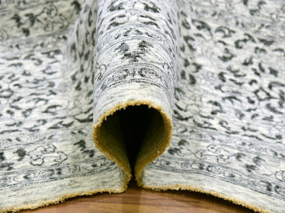 Ivory 12'1" x 15'4" Mamluk Hand knotted Wool Rug - Sku: O079983