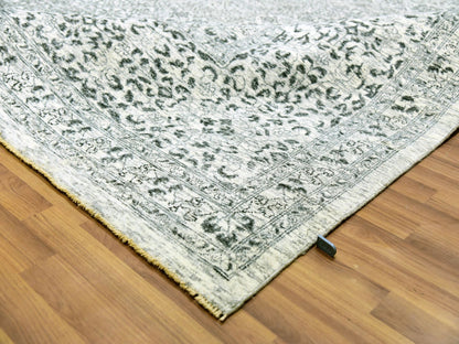 Ivory 11'11" x 12'0" Mamluk Hand knotted Wool Rug - Sku: O079984