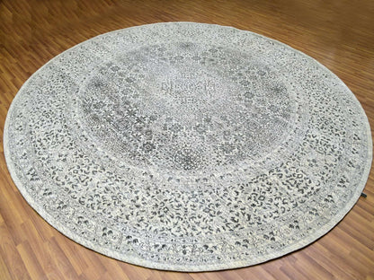 Ivory 11'10" x 11'10" Mamluk Hand knotted Wool Rug - Sku: O079985