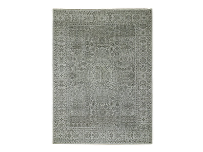 Ivory 9'0" x 12'2" Mamluk Hand knotted Wool Rug - Sku: O079987