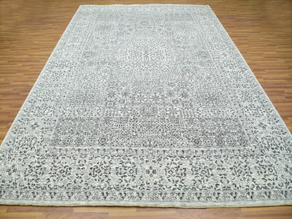 Ivory 9'0" x 12'2" Mamluk Hand knotted Wool Rug - Sku: O079987