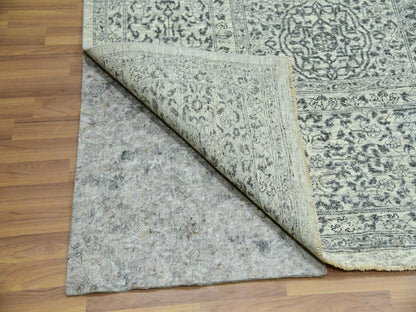 Ivory 9'11" x 10'2" Mamluk Hand knotted Wool Rug - Sku: O079988