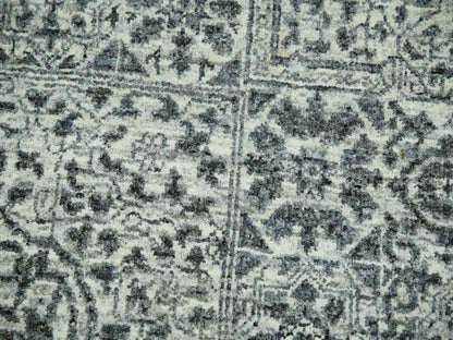 Ivory 9'11" x 10'2" Mamluk Hand knotted Wool Rug - Sku: O079988