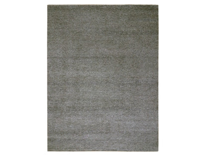 Grey 9'2" x 12'0" Modern / Contemporary Hand knotted Wool Rug - Sku: O079989