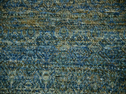 Green 11'11" x 11'11" Modern / Contemporary Hand knotted Wool Rug - Sku: O079997