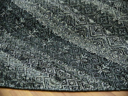 Grey 11'10" x 11'10" Modern / Contemporary Hand knotted Wool Rug - Sku: O079999