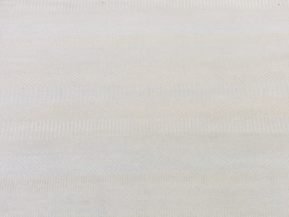 Ivory 4'1" x 6'1" Modern and Contemporary Hand knotted Wool/Silk Rug - Sku: O080039
