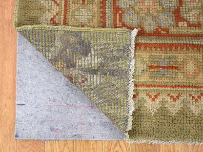 Antique hand-knotted wool rug in Beige, 8'7" x 14'10" — SKU O080099 (view 4)