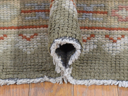 Antique hand-knotted wool rug in Beige, 8'7" x 14'10" — SKU O080099 (view 5)