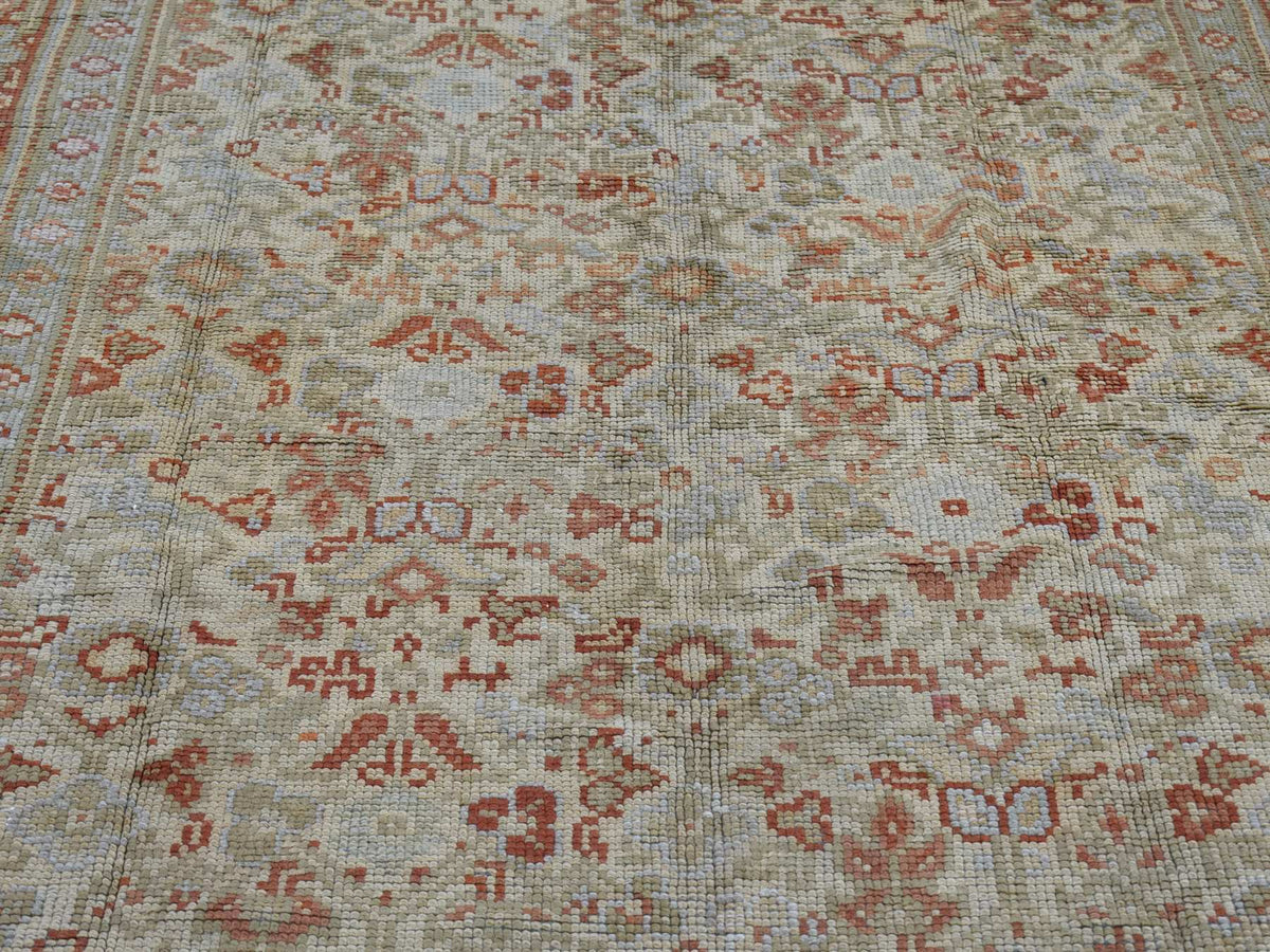 Antique hand-knotted wool rug in Beige, 8'7" x 14'10" — SKU O080099 (view 8)