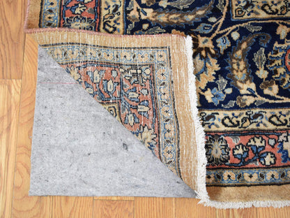 Ivory 11'9" x 16'4" Antique Hand knotted Wool Rug - Sku: O080113