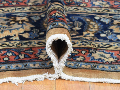 Ivory 11'9" x 16'4" Antique Hand knotted Wool Rug - Sku: O080113