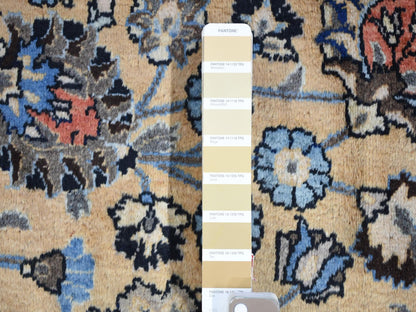 Ivory 11'9" x 16'4" Antique Hand knotted Wool Rug - Sku: O080113