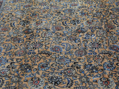 Ivory 11'9" x 16'4" Antique Hand knotted Wool Rug - Sku: O080113