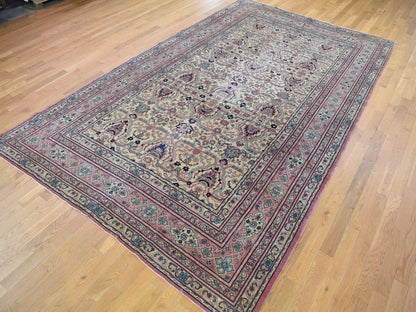 Sivas Antique hand-knotted wool rug in Beige & Pink, 7'7" x 12'7" — SKU O080122 (view 3)
