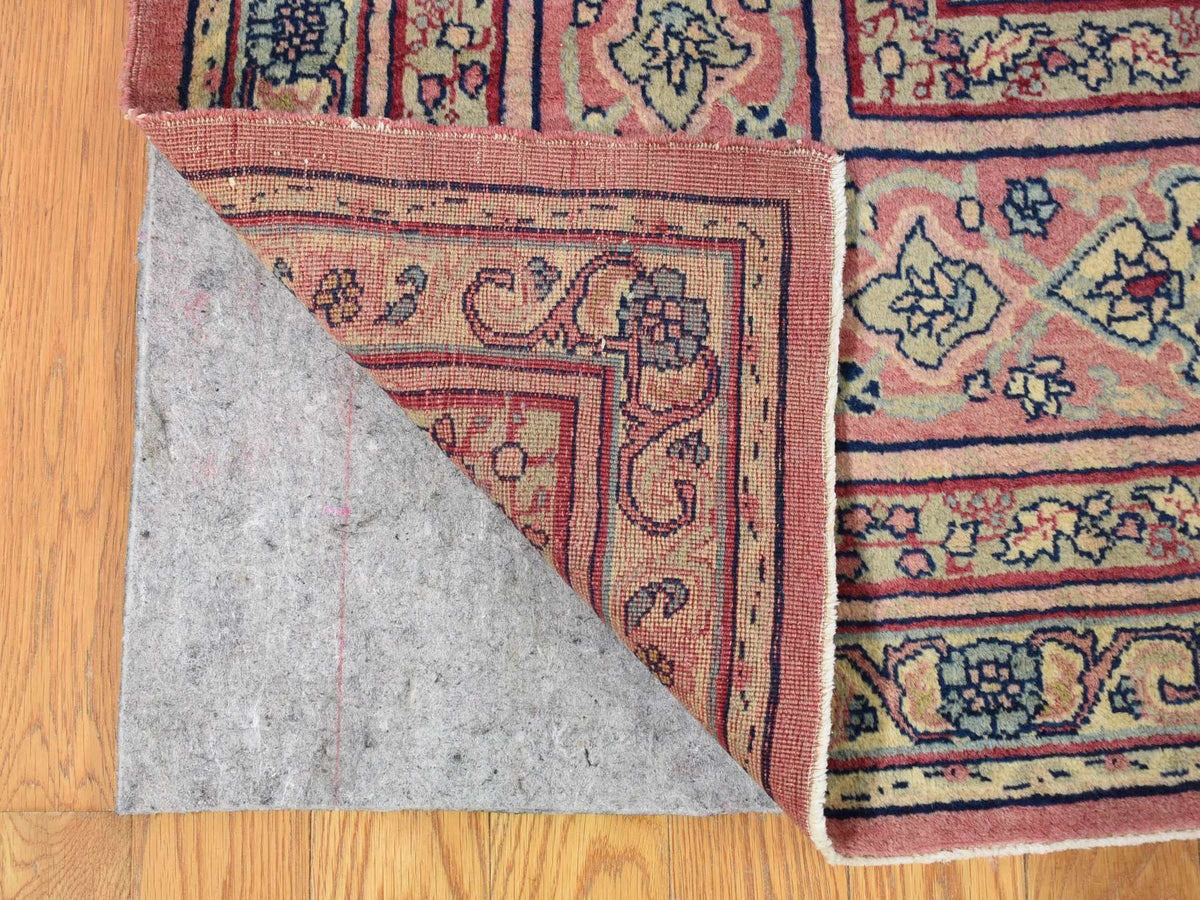 Sivas Antique hand-knotted wool rug in Beige & Pink, 7'7" x 12'7" — SKU O080122 (view 4)