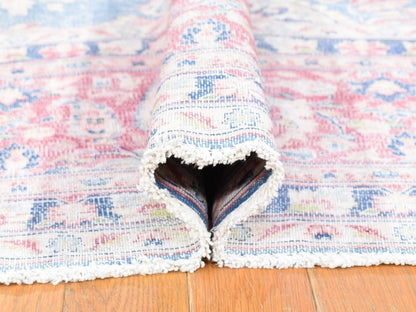 Blue 10'0" x 12'10" Vintage Hand knotted Wool Rug - Sku: O080139