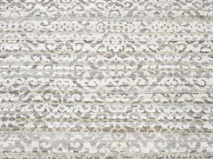 Brown 2'8" x 8'2" Modern / Contemporary Hand knotted Wool/Silk Rug - Sku: O080184