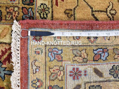 Heriz hand-knotted wool rug in Red & Rust Red, 11'9" x 14'10" — SKU O080222 (view 8)