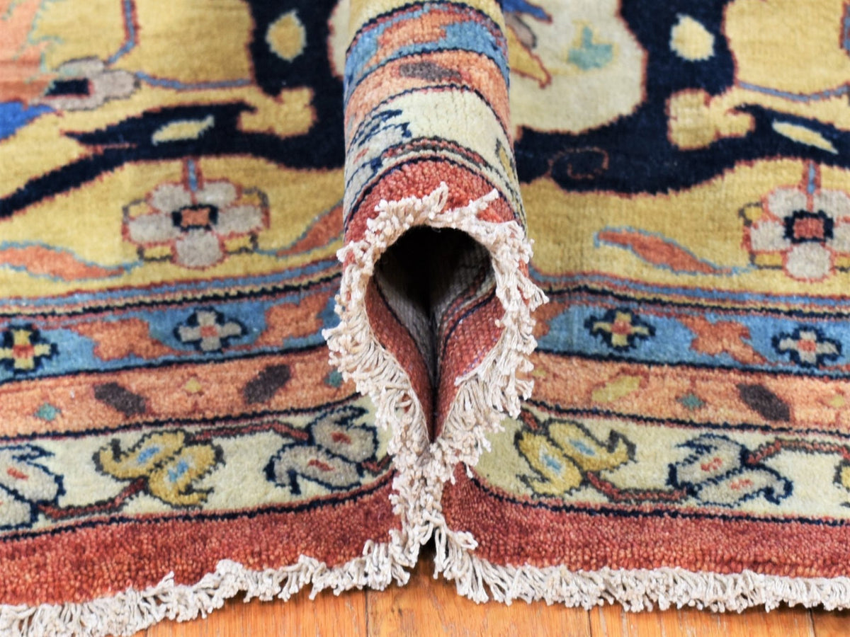 Heriz Heriz hand-knotted wool rug in Red & Yellow, 12' x 14'10" — SKU O080223 (view 5)