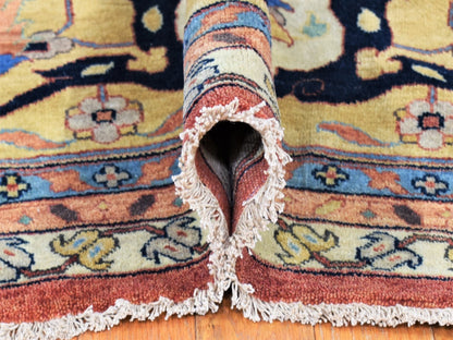Heriz Heriz hand-knotted wool rug in Red & Yellow, 12' x 14'10" — SKU O080223 (view 5)