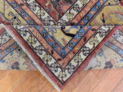 Heriz Heriz hand-knotted wool rug in Red & Yellow, 12' x 14'10" — SKU O080223 (view 6)