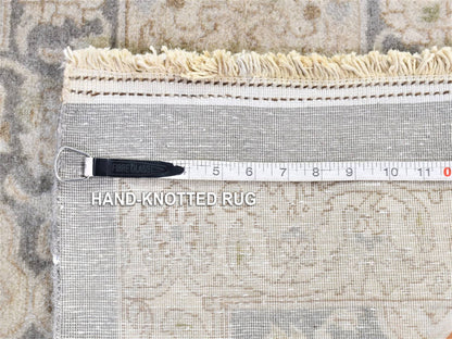Tabriz Persian hand-knotted wool rug in Gray, 12'5" x 19'4" — SKU O080226 (view 8)